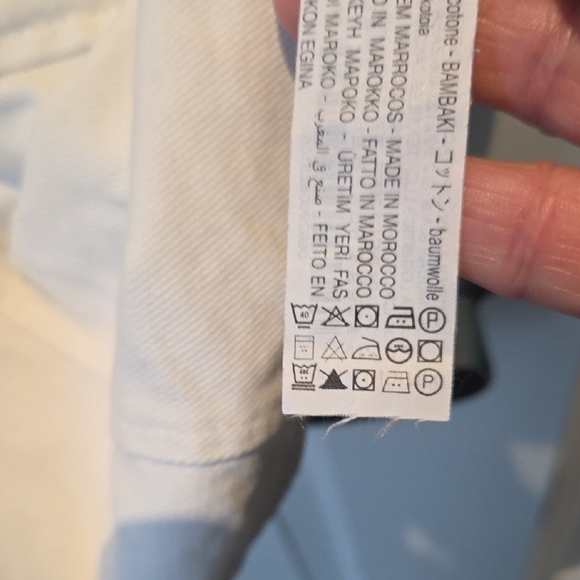 Zara White Button Down Shirt Dress - Picture 6 of 11